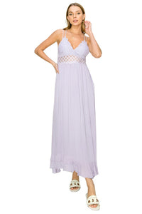 In Love Bustier Lace Maxi Dress