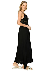 In Love Bustier Lace Maxi Dress